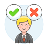 Employee Decision 1 Illustration from UX Colors Set