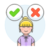 Employee Decision 4 Illustration from UX Colors Set