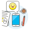 Phone Emoji Illustration from UX Colors Set