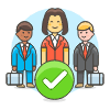 Coworkers 1 Illustration from UX Colors Set