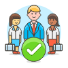 Coworkers 2 Illustration from UX Colors Set