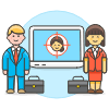 Recruiting 1 Illustration from UX Colors Set