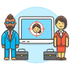 Recruiting 2 Illustration from UX Colors Set