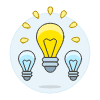 Lightbulb Idea Illustration from UX Colors Set
