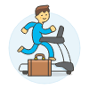 Intrinsic Treadmill 3 Illustration from UX Colors Set