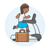 Intrinsic Treadmill 4 Illustration from UX Colors Set