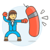 Motivation Punching Bag 6 Illustration from UX Colors Set