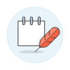 Note Quill Illustration from UX Colors Set
