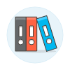 File Binder Illustration from UX Colors Set
