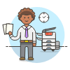 Photocopy Employee 3 illustration - Free transparent PNG, SVG. No sign up needed.