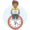 Work Clock 2 illustration - Free transparent PNG, SVG. No sign up needed.