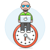 Work Clock 3 illustration - Free transparent PNG, SVG. No sign up needed.