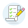 Document Checklist 1 Illustration from UX Colors Set