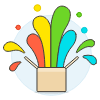 Color Explosion Illustration from UX Colors Set
