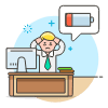 Overtime Energyless 1 Illustration from UX Colors Set