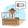 Overtime Energyless 2 Illustration from UX Colors Set