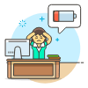 Overtime Energyless 6 Illustration from UX Colors Set