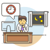 Overtime Tired 3 Illustration from UX Colors Set