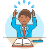 Stress Employee 3 Illustration from UX Colors Set