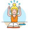 Stress Employee 4 Illustration from UX Colors Set