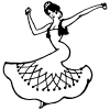 Dancing 1 Element from Art Nouveau Vectors Set