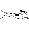 Dog Element from Art Nouveau Vectors Set