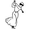 Golf Element from Art Nouveau Vectors Set