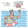 Helicopter Rescuing Lost At Sea People illustration - Free transparent PNG, SVG. No sign up needed.