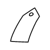 Line Bookmark Non Filled Element from Variable Scribbles Set