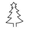 Line Christmas Tree Star Element from Variable Scribbles Set | Free Download as SVG Vector and Transparent PNG | Streamline elements