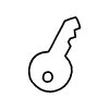 Line Key Non Filled Element from Variable Scribbles Set