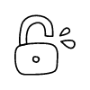 Line Unlock Non Filled Element from Variable Scribbles Set