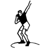 Shot Put Element from Art Deco Vectors Set