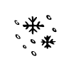 Snow Flake Element from Beveled Scribbles Set | Free Download as SVG Vector and Transparent PNG | Streamline elements