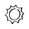 Sun Weather Element from Beveled Scribbles Set