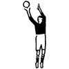Volleyball Element from Art Deco Vectors Set