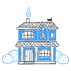 Town House 1 illustration - Free transparent PNG, SVG. No sign up needed.