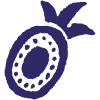 Nature Fruit Pineapple Element from Inked Shapes Set