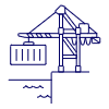 Crane Port Illustration from UX Line Set