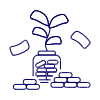 Money Plant Illustration from UX Line Set