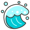 Water Wave emoji - Free transparent PNG, SVG. No sign up needed.