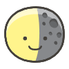 Last Quarter Moon emoji - Free transparent PNG, SVG. No sign up needed.
