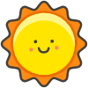 Sun With Face emoji - Free transparent PNG, SVG. No sign up needed.
