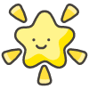 Glowing Star Element from Kawaii Emoji Set