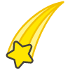 Shooting Star B emoji - Free transparent PNG, SVG. No sign up needed.