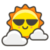 Sun Behind Small Cloud emoji - Free transparent PNG, SVG. No sign up needed.