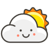 Sun Behind Large Cloud emoji - Free transparent PNG, SVG. No sign up needed.