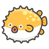 Blowfish emoji - Free transparent PNG, SVG. No sign up needed.
