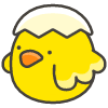 Hatching Chick B emoji - Free transparent PNG, SVG. No sign up needed.