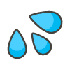 Sweat Droplets emoji - Free transparent PNG, SVG. No sign up needed.